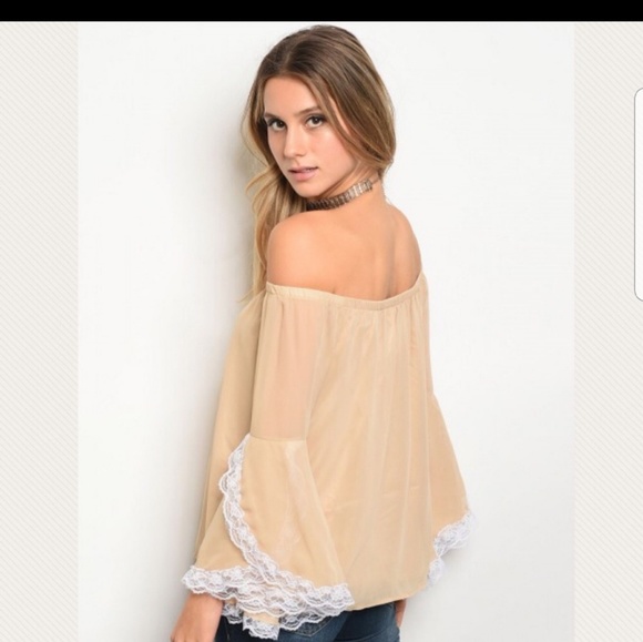 Off Shoulder Lace Top - Picture 3 of 3
